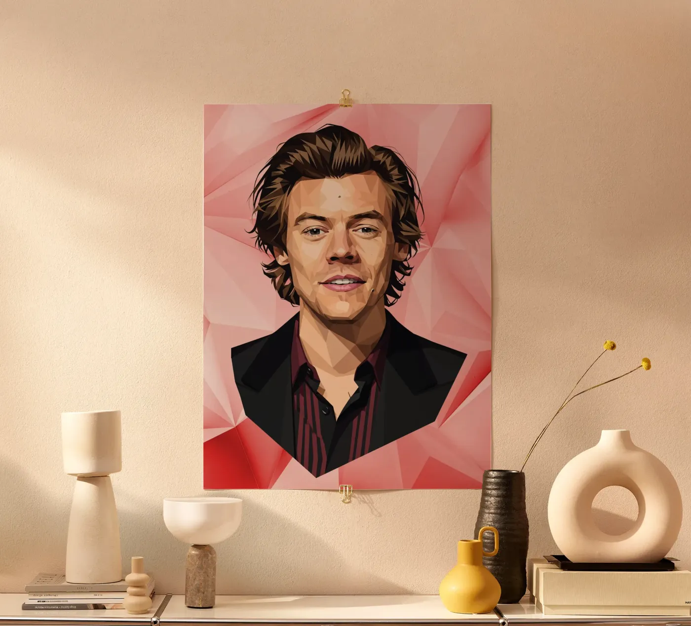 Harry Styles Low Poly poster da Low Profile