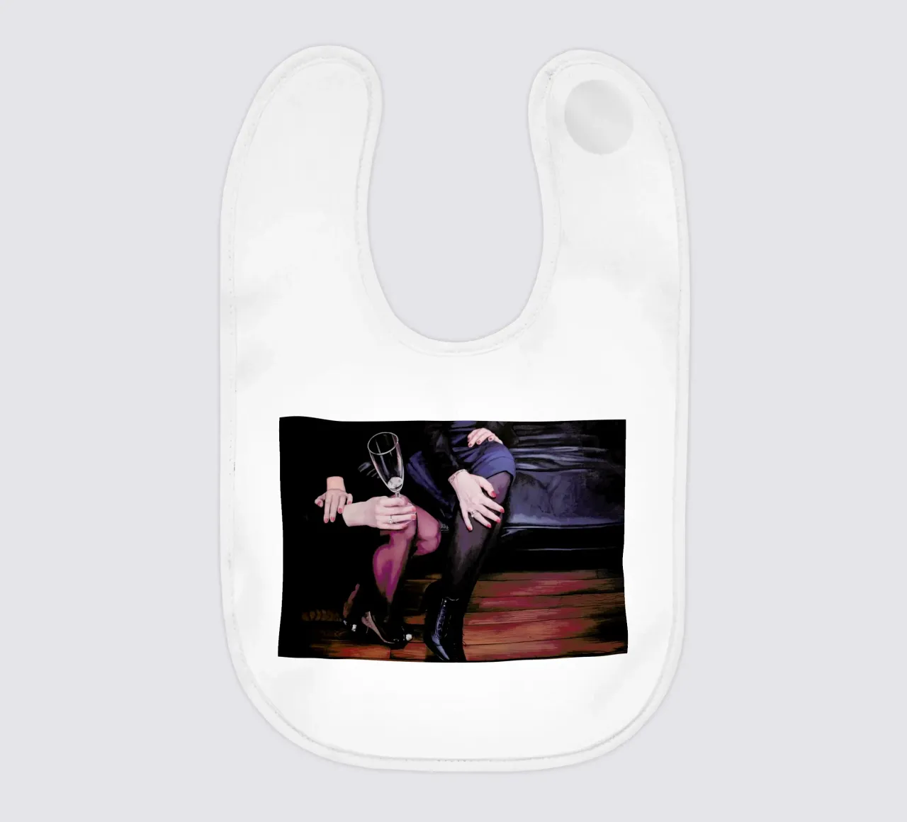 Fétiche Champagne baby bib by Jérôme Romain