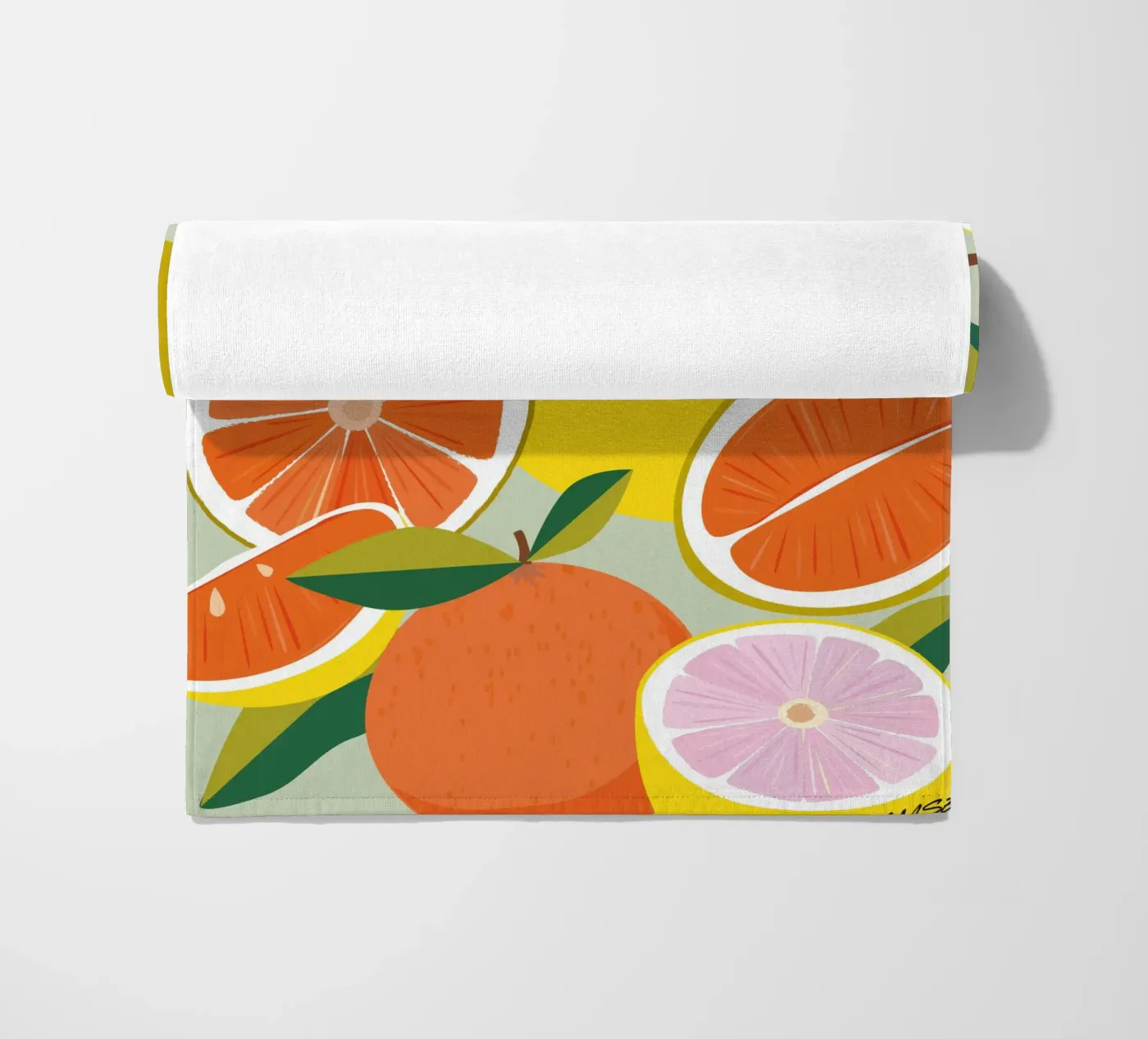 Arancia e limone telo mare da Tamsen Design
