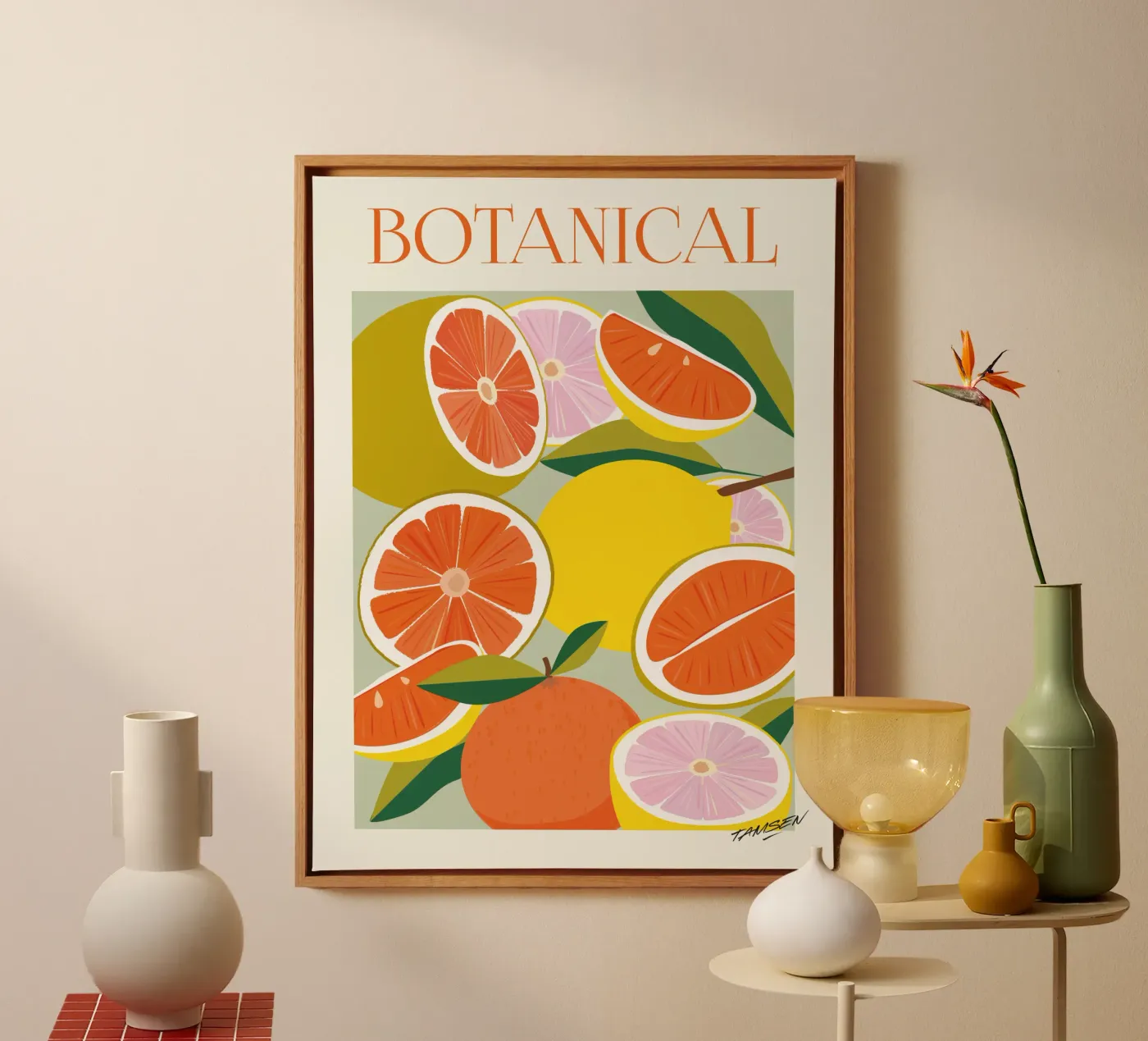 Arancia e limone tela da Tamsen Design