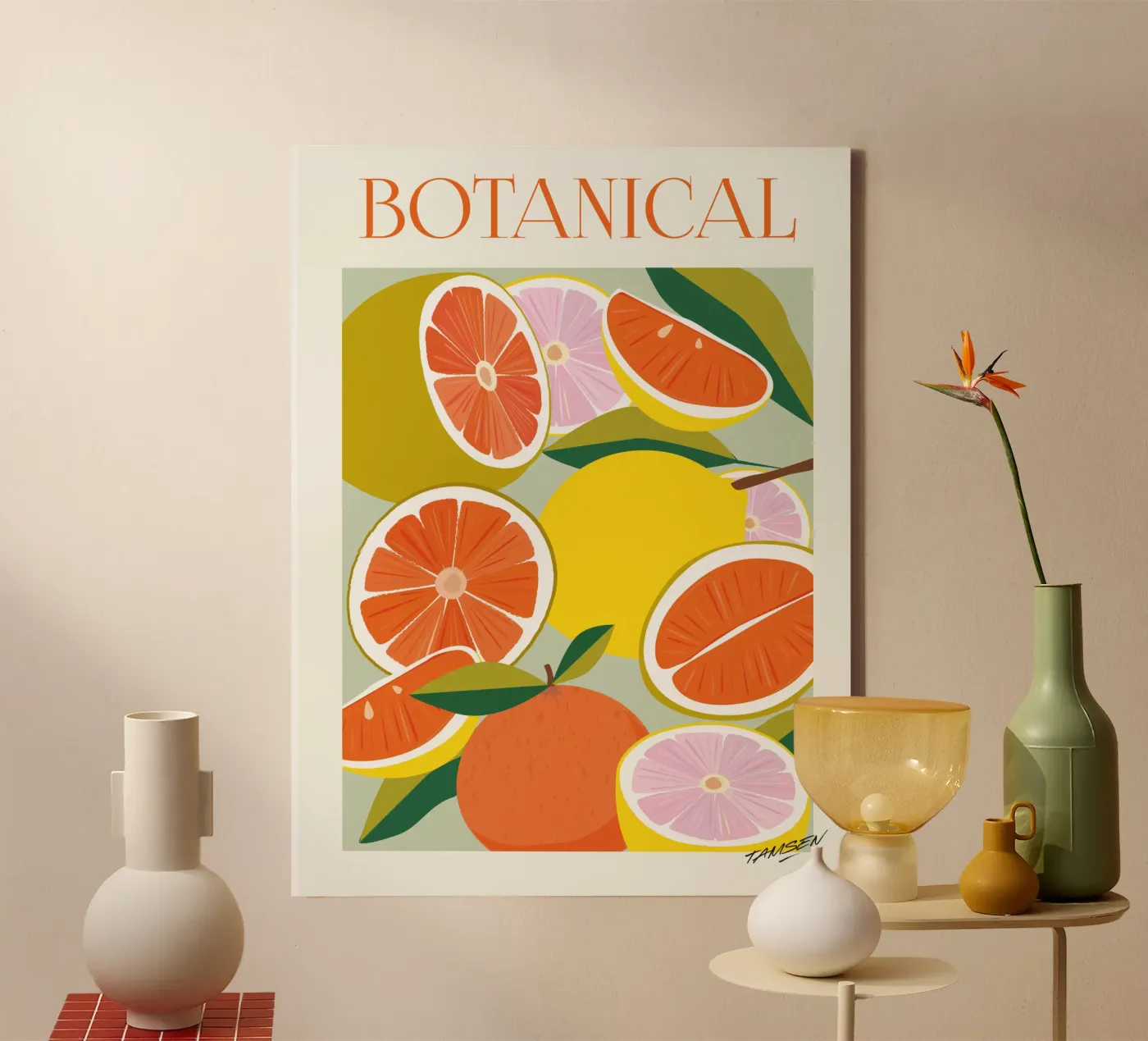 Arancia e limone tela da Tamsen Design