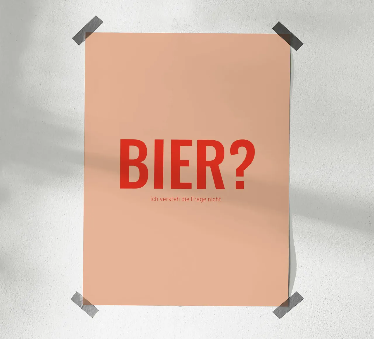 Bier? poster by Made in Bavaria