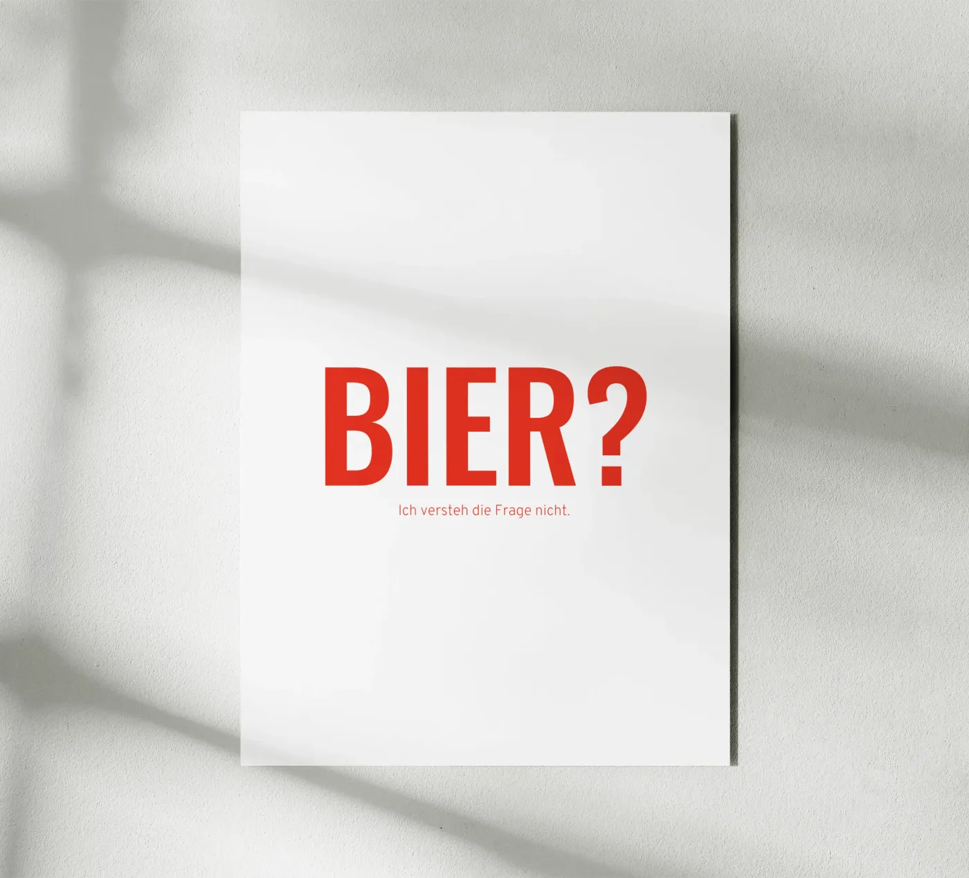 Bier? alluminio dibond da Made in Bavaria