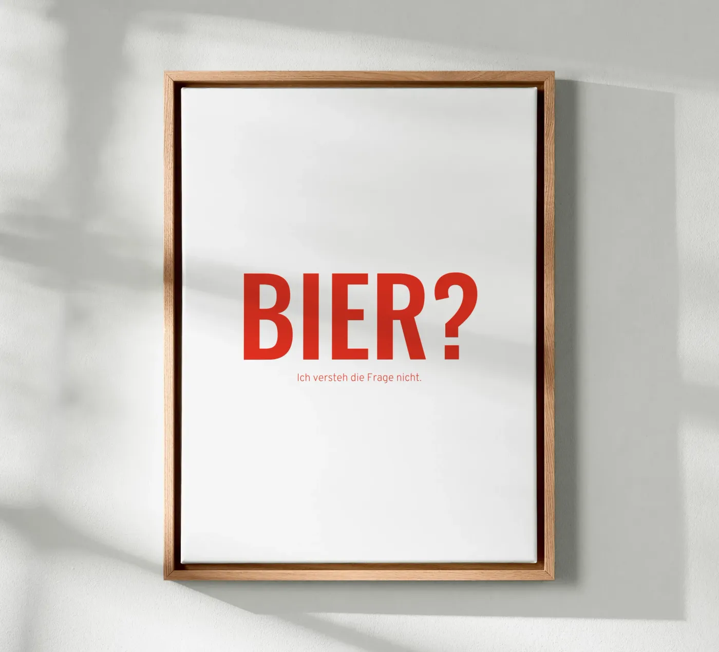Bier? canvas van Made in Bavaria