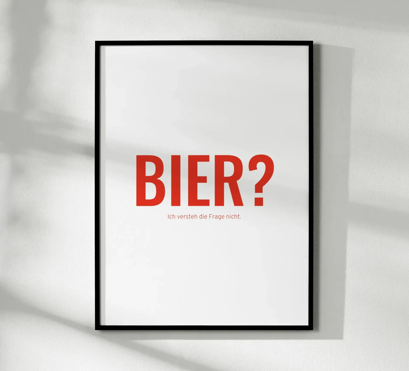 Bier? Poster von Made in Bavaria