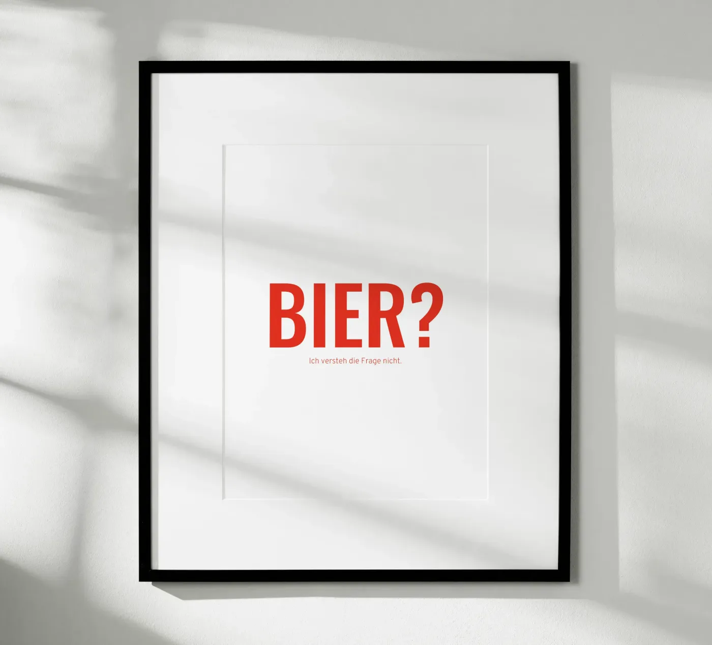 Bier? Poster von Made in Bavaria