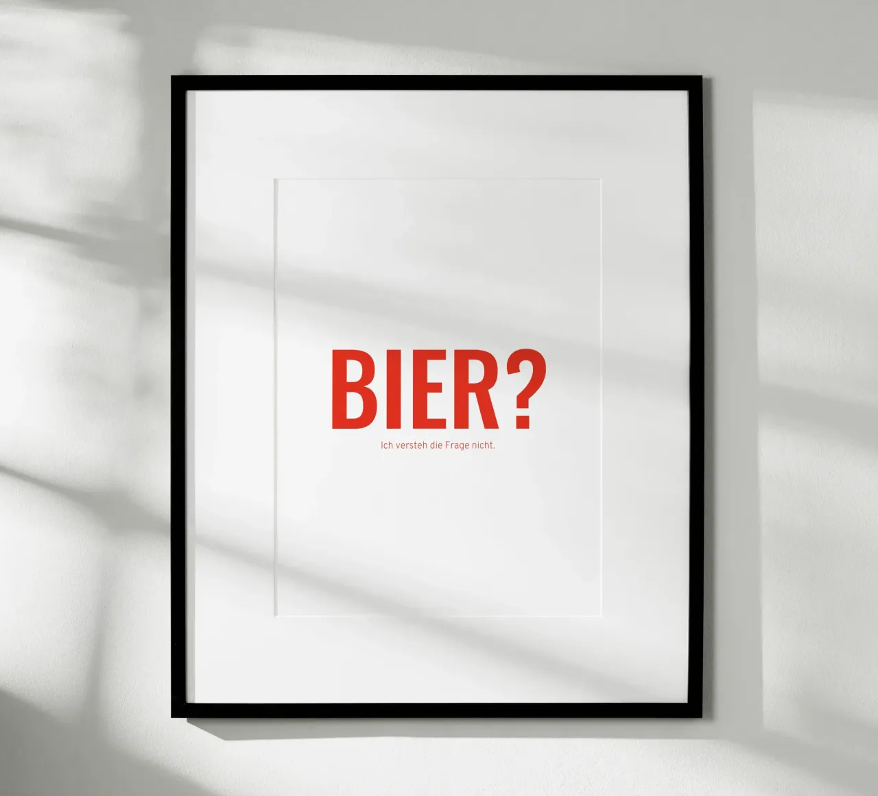 Bier? poster van Made in Bavaria