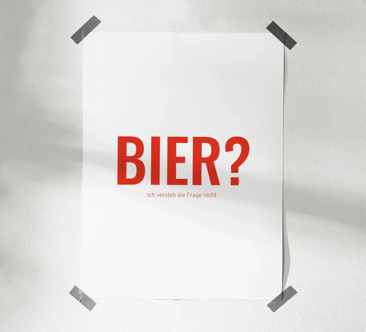 Bier? poster van Made in Bavaria