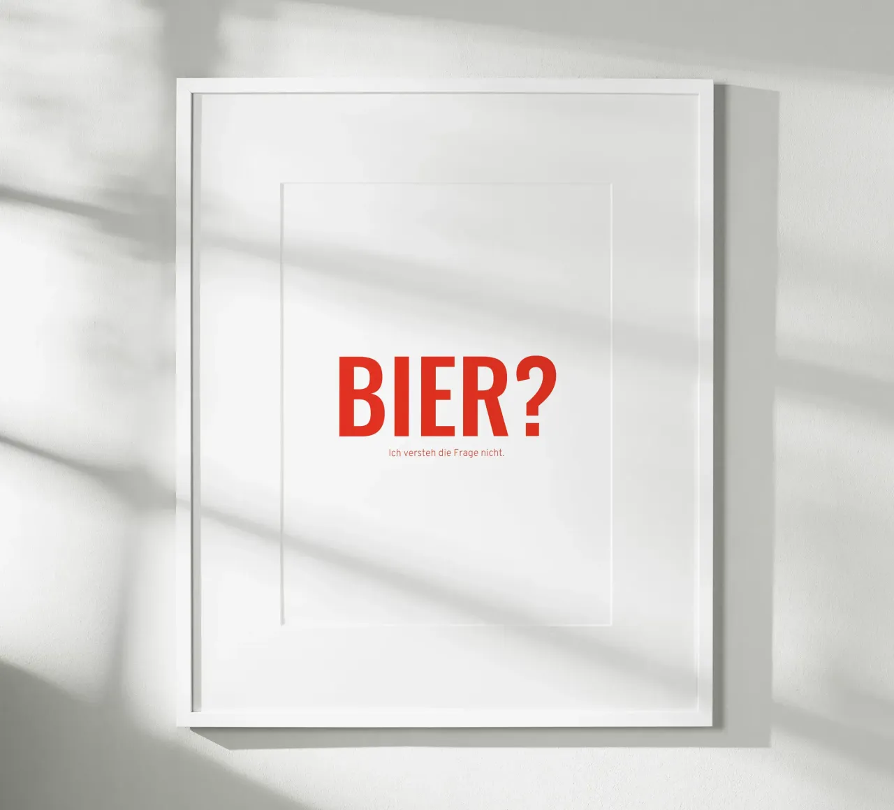 Bier? poster van Made in Bavaria