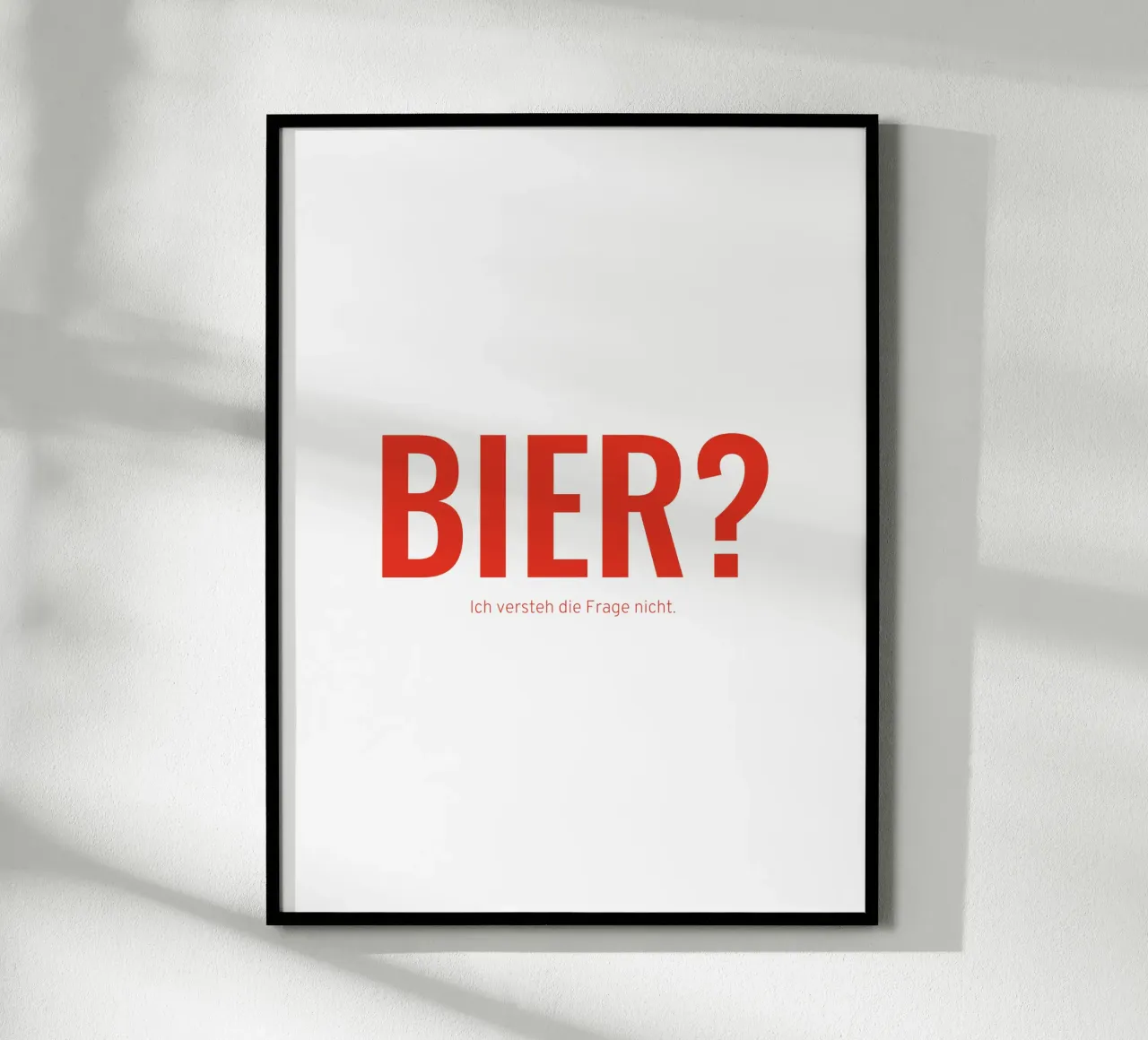 Bier? poster van Made in Bavaria