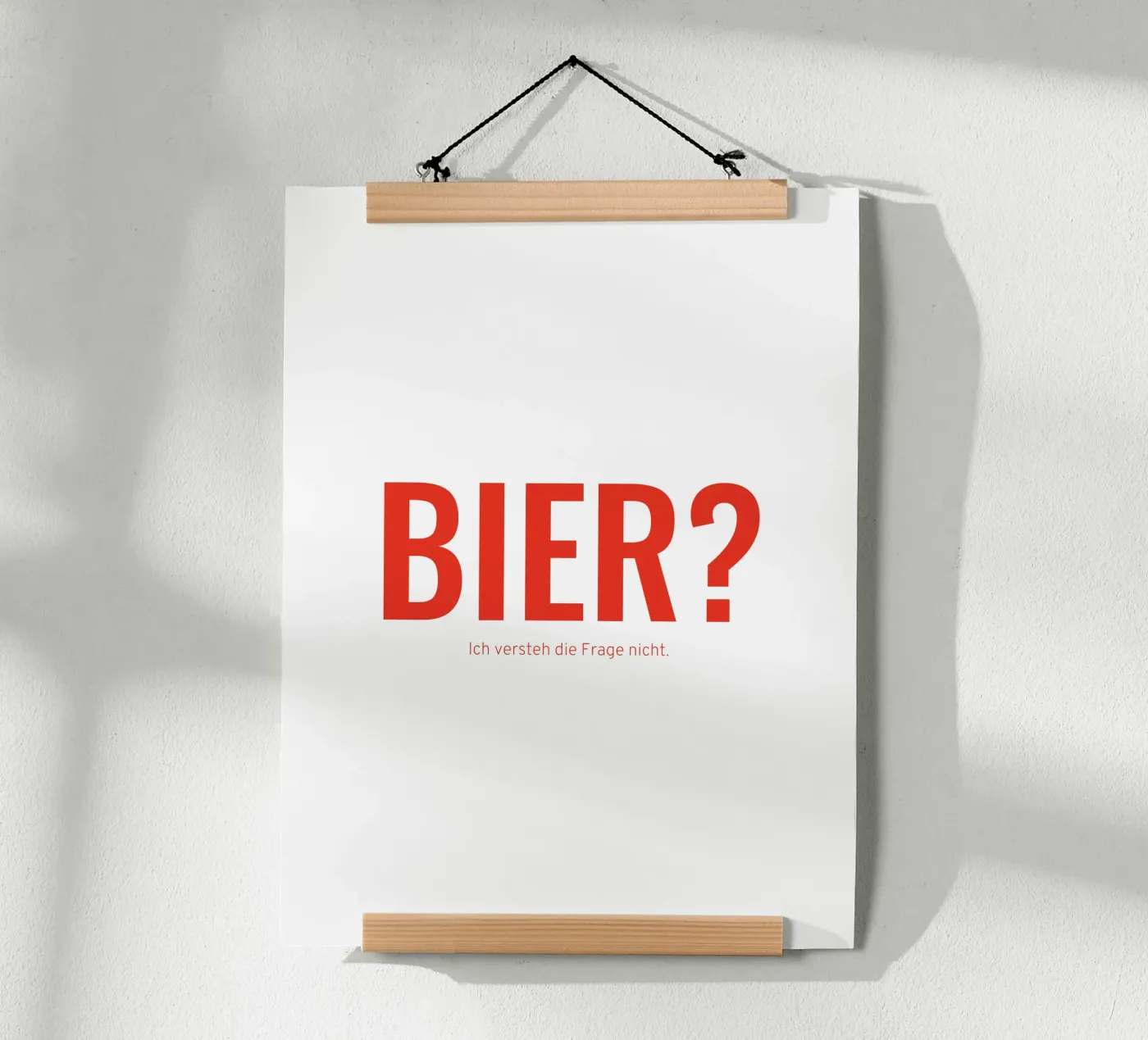 Bier? Poster von Made in Bavaria