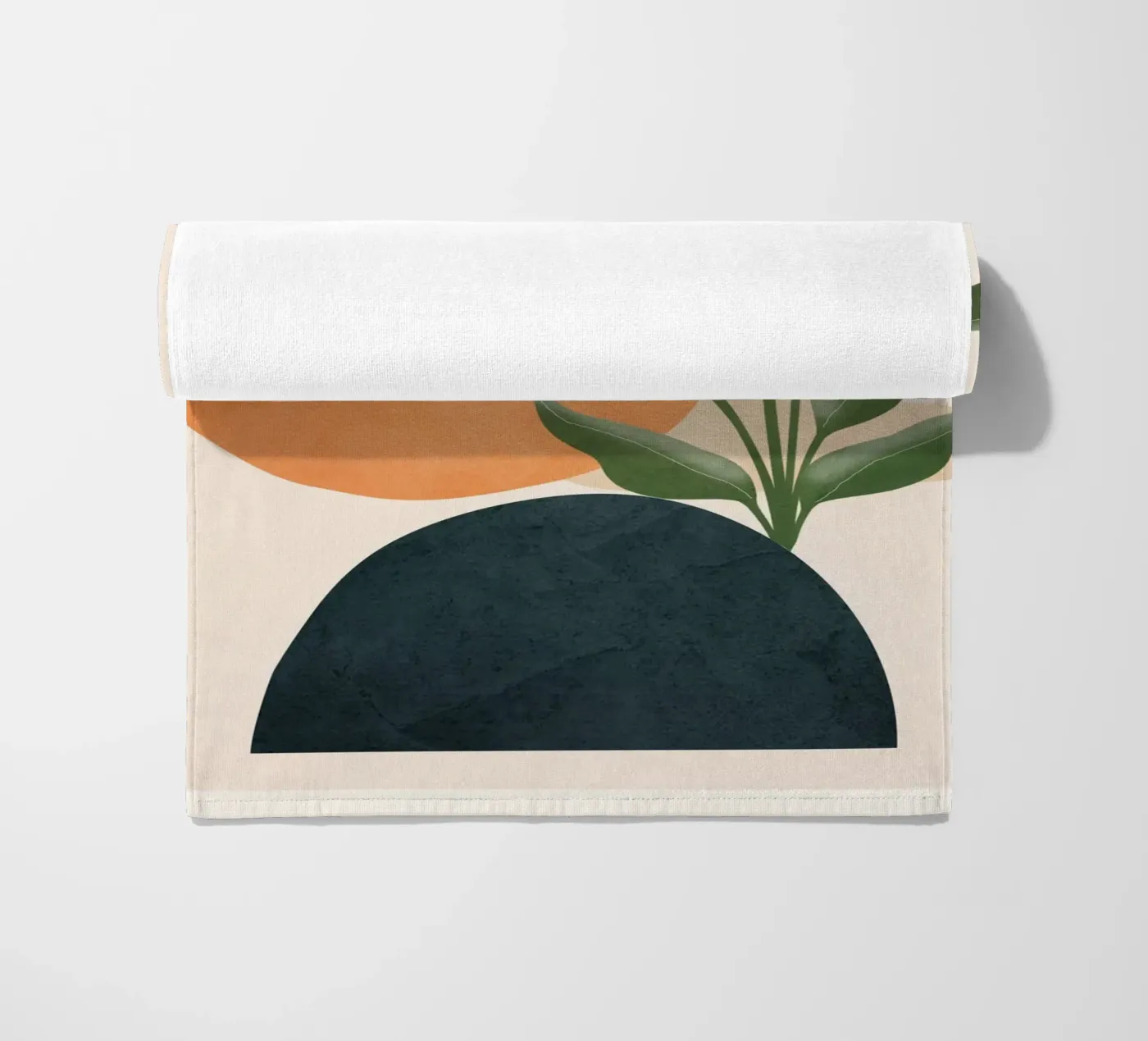 Abstract Leaf Geometry beach towel by cityart