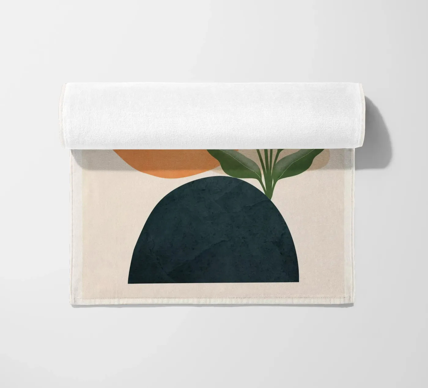 Abstract Leaf Geometry beach towel by cityart