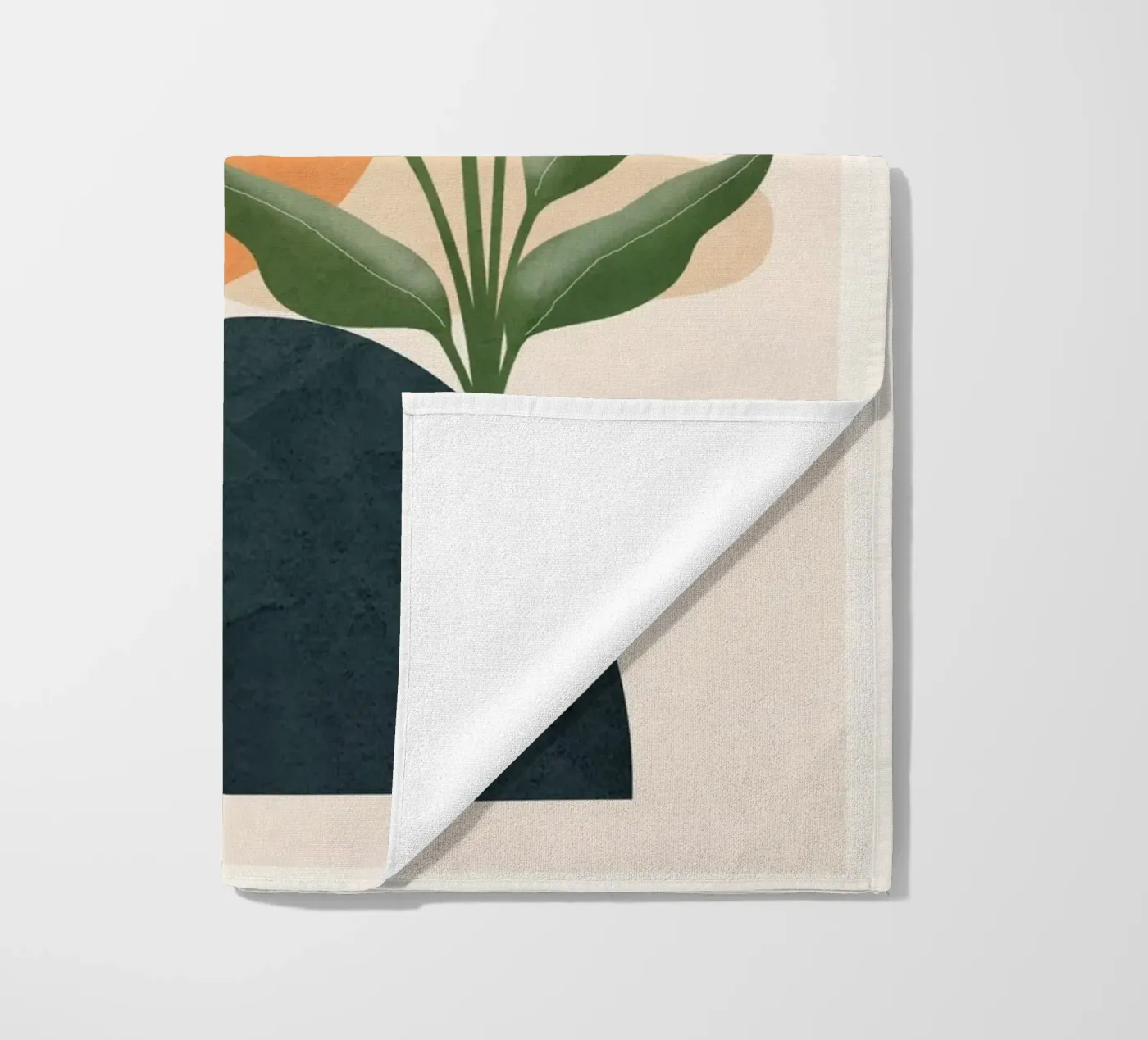 Abstract Leaf Geometry beach towel by cityart