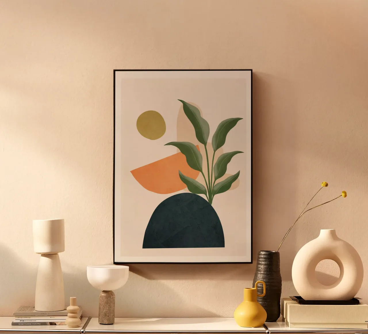 Abstract Leaf Geometry acrylic glass by cityart