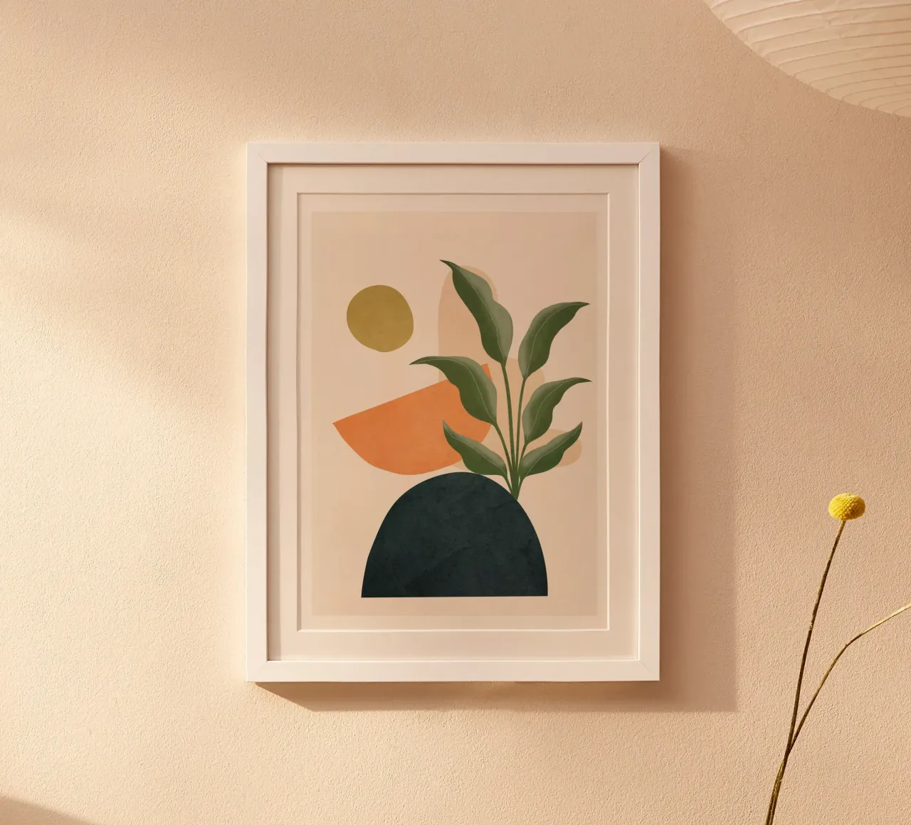 Abstract Leaf Geometry poster da cityart