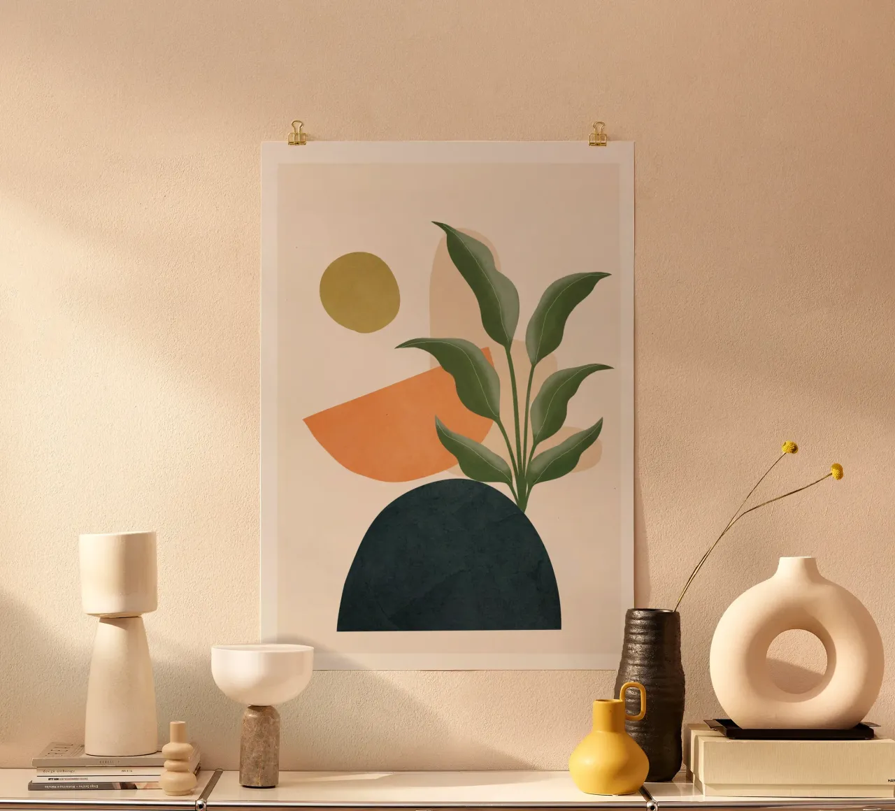 Abstract Leaf Geometry poster by cityart