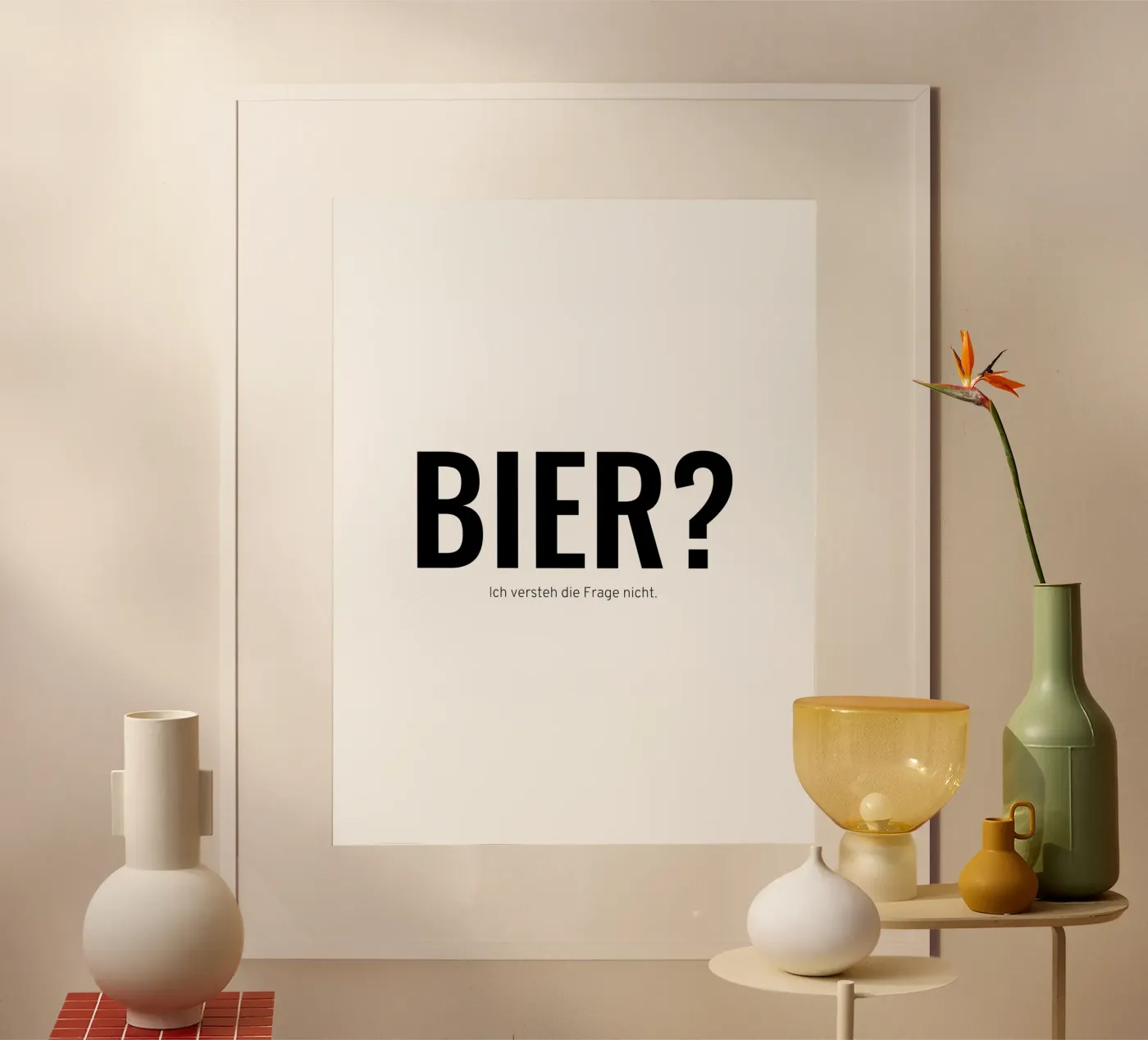 Bier? Poster von Made in Bavaria