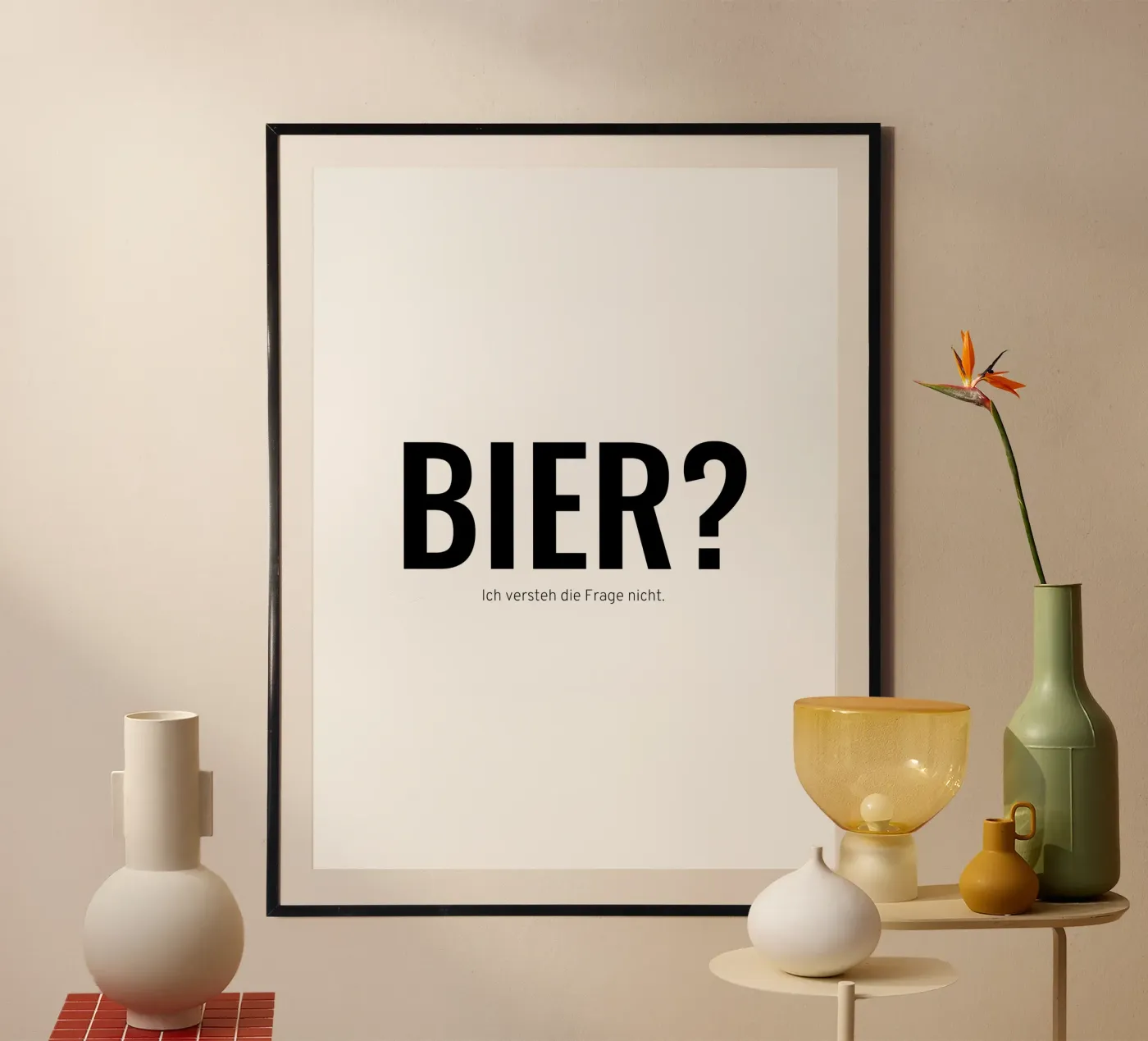 Bier? poster van Made in Bavaria