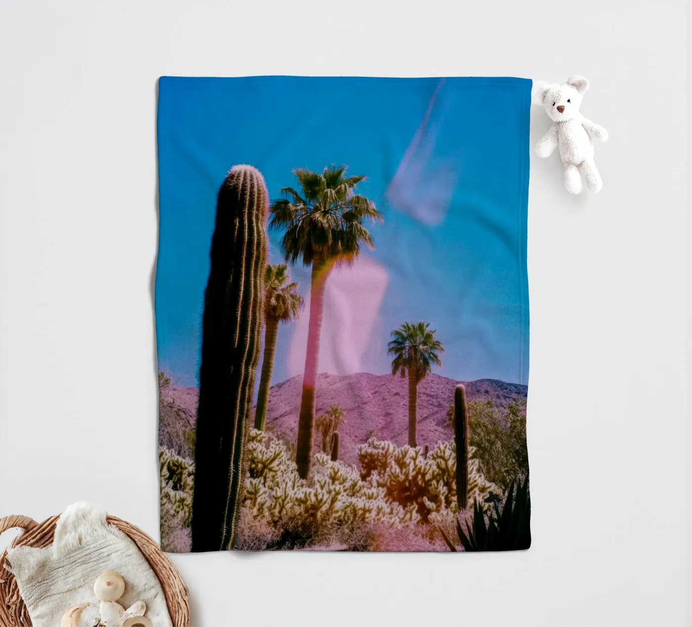 52 fleecedeken van Pink California | Affiches & Posters