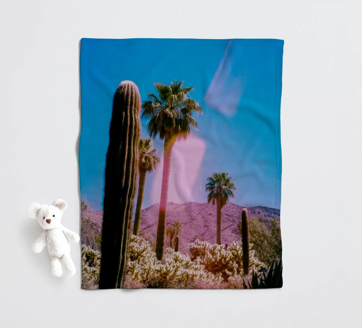 52 fleecedeken van Pink California | Affiches & Posters