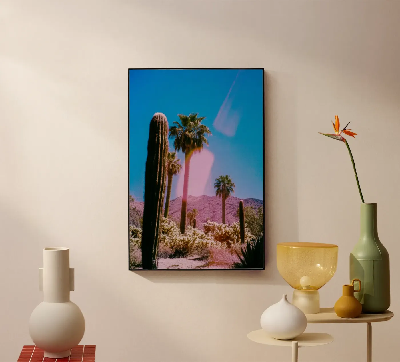 52 acryl van Pink California | Affiches & Posters