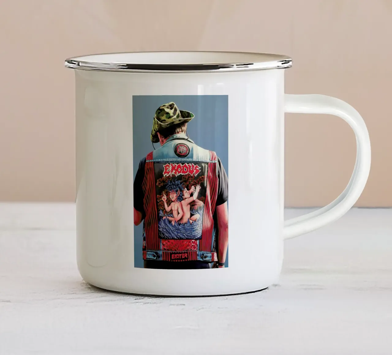 Hellveste 2 tazza in smalto da Jérôme Romain
