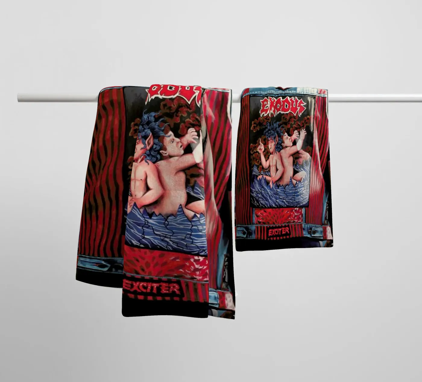 Hellveste 2 towel by Jérôme Romain