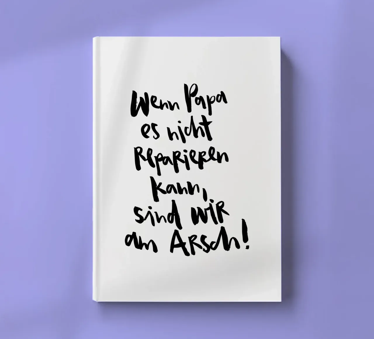 Papa reparieren notebook by Brushmeetspaper