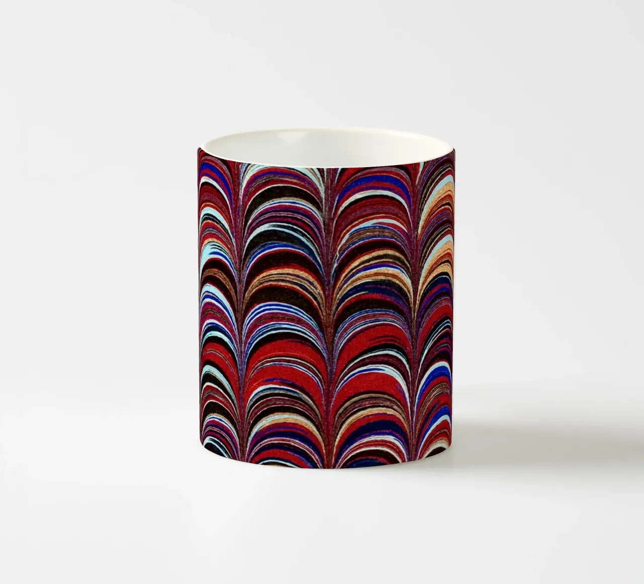 Abstract Arcs Pattern ceramic mug by apoloprints