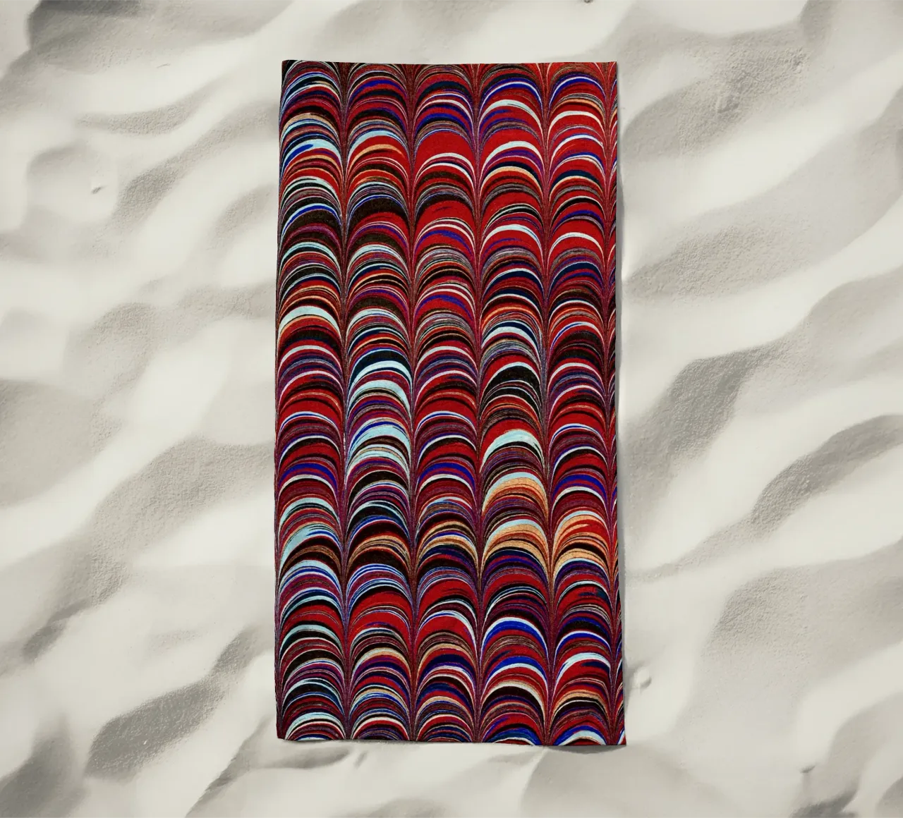 Abstract Arcs Pattern telo mare da apoloprints