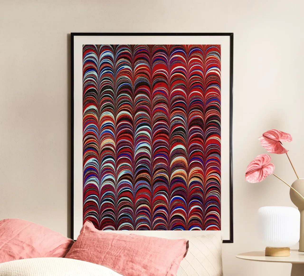 Abstract Arcs Pattern poster van apoloprints
