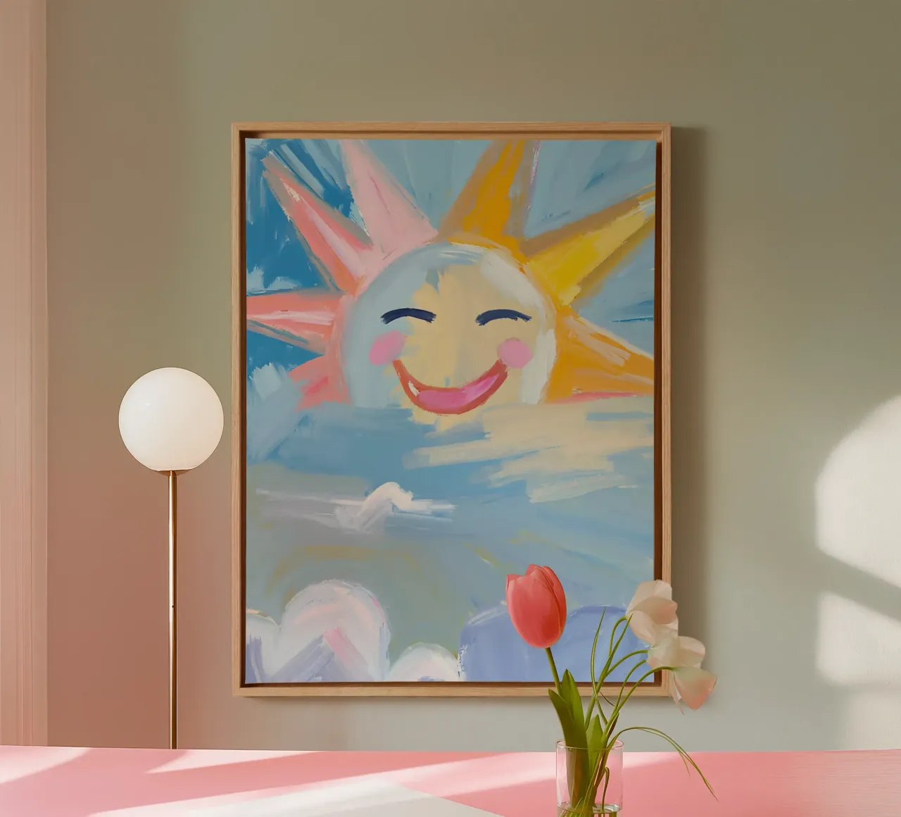 Strahlende Sonne Leinwand von Ohkimiko