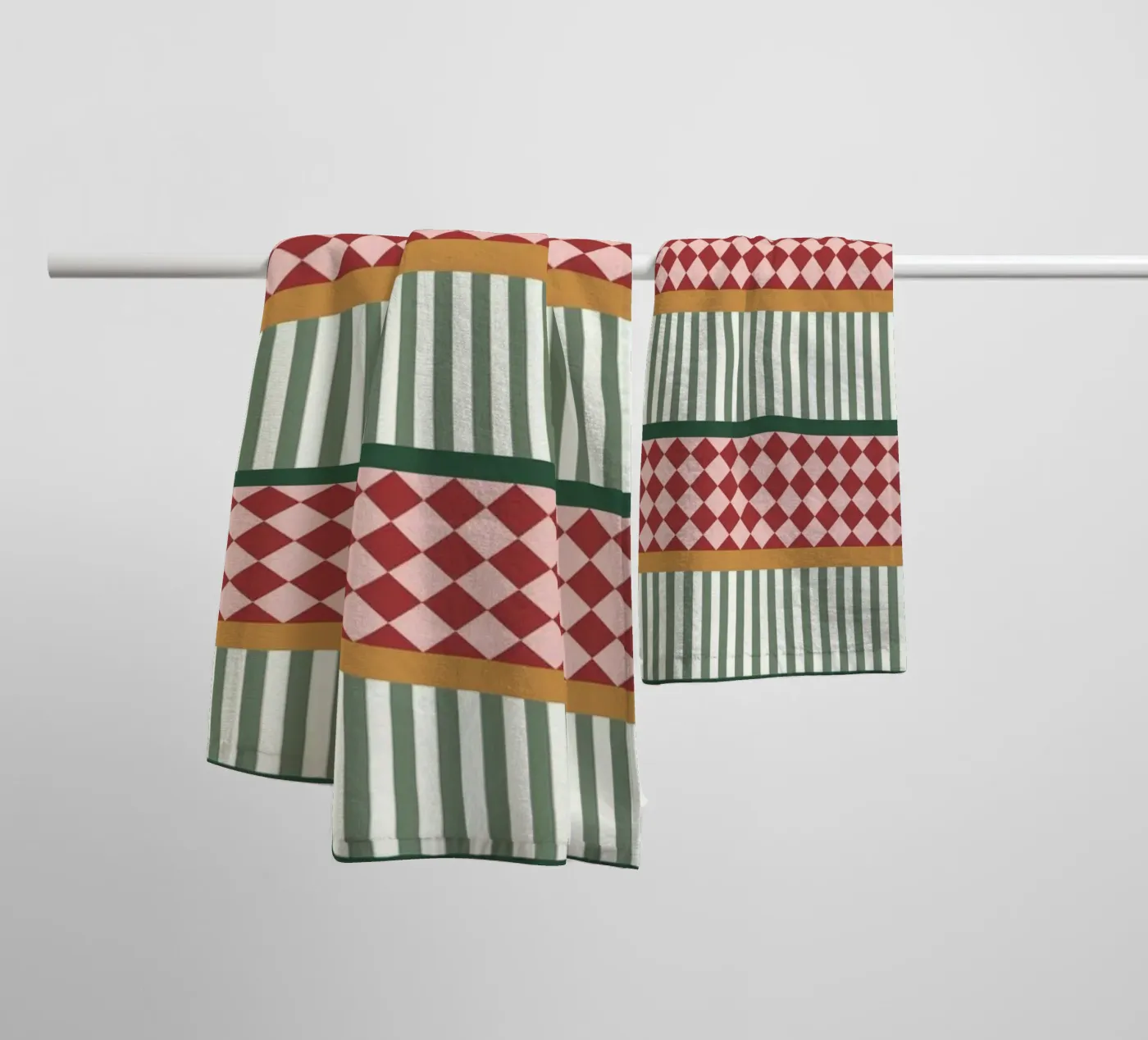 Circus Pattern No 01 towel by treechild