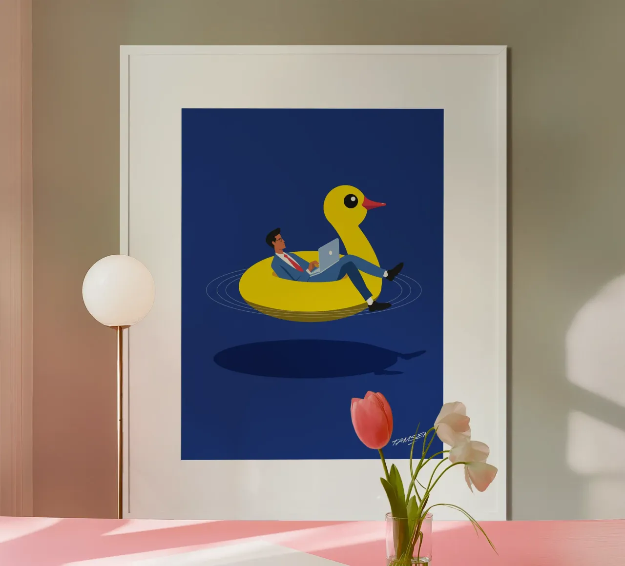 Telearbeit Poster von Tamsen Design