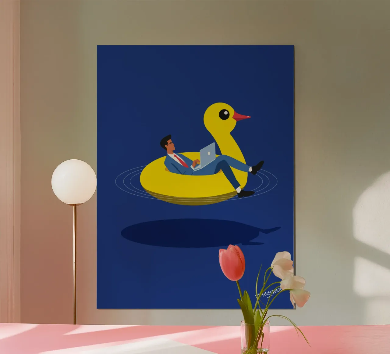 Telearbeit Poster von Tamsen Design