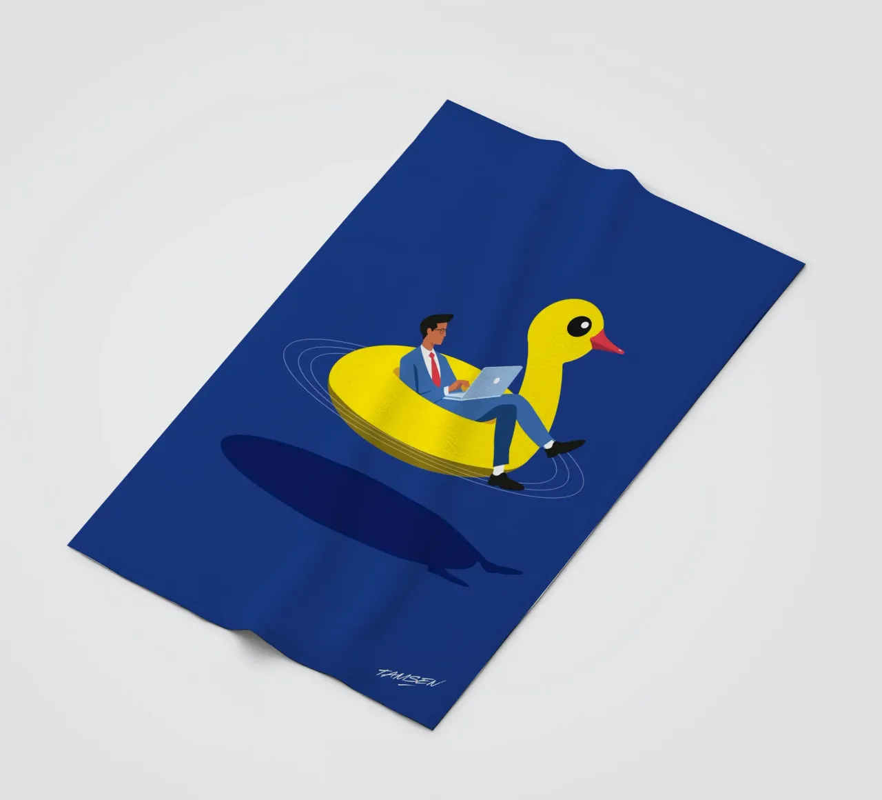 Telearbeit Fleecedecke von Tamsen Design