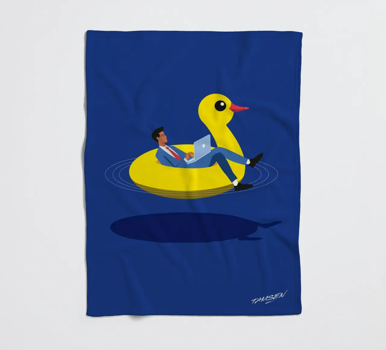 Telearbeit Fleecedecke von Tamsen Design