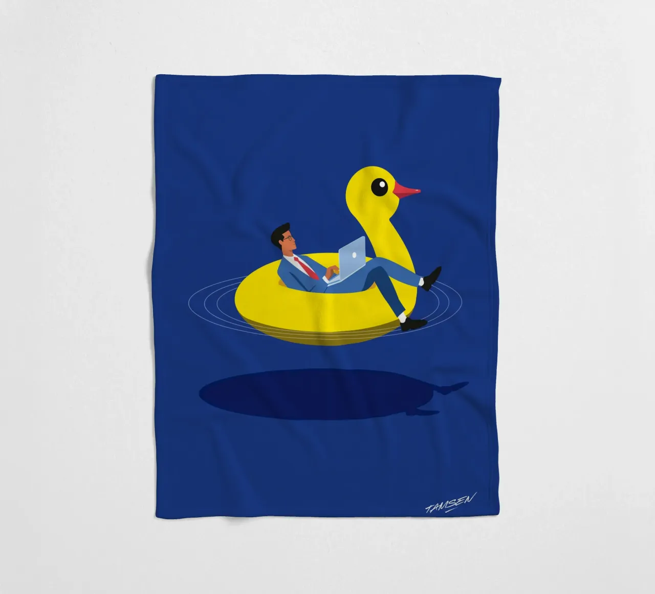 Telearbeit Fleecedecke von Tamsen Design