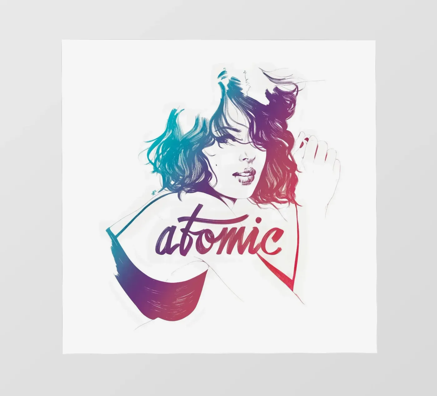 Atomic film rétro-éclairé de Manuel Rebollo