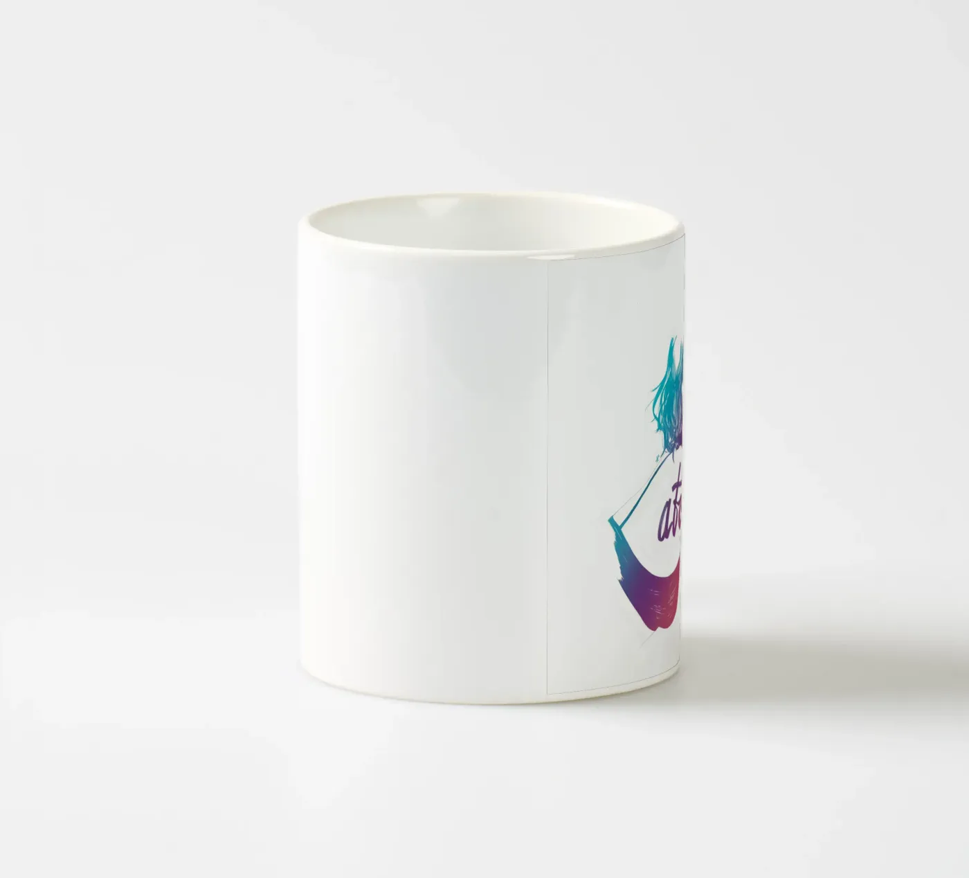 Atomic ceramic mug by Manuel Rebollo