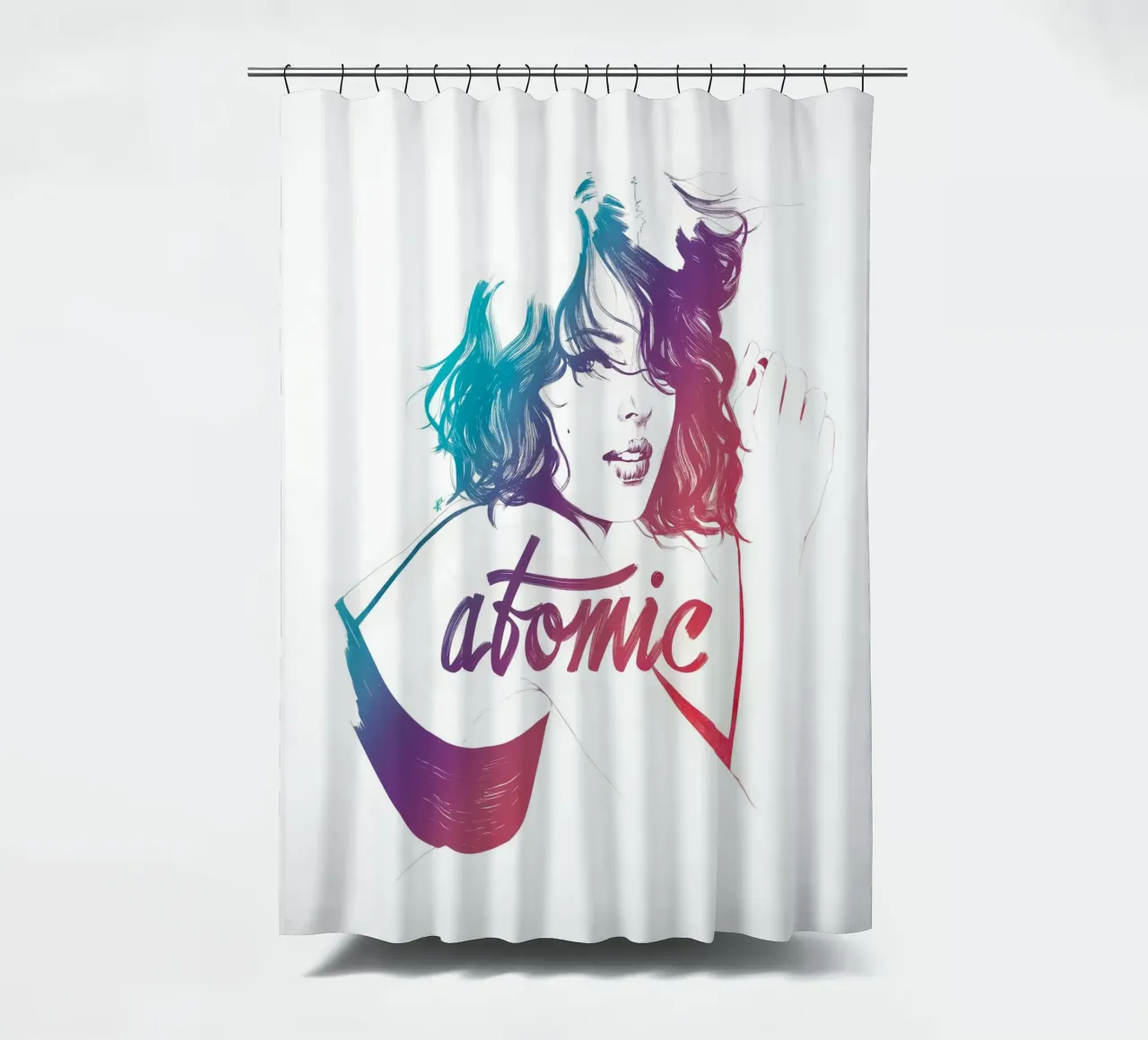 Atomic Duschvorhang von Manuel Rebollo