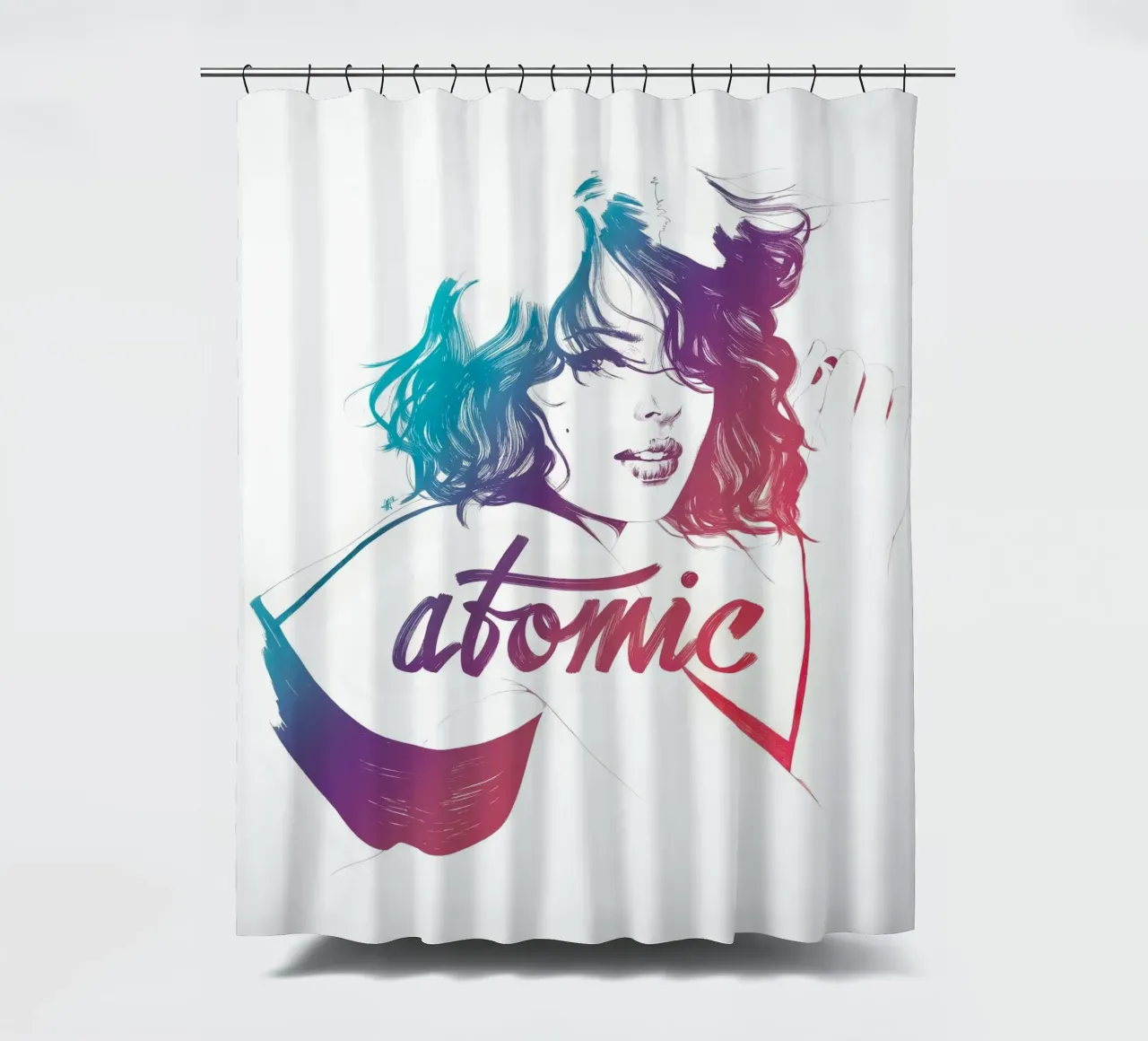 Atomic Duschvorhang von Manuel Rebollo