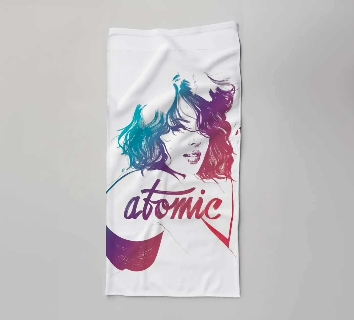 Atomic towel by Manuel Rebollo