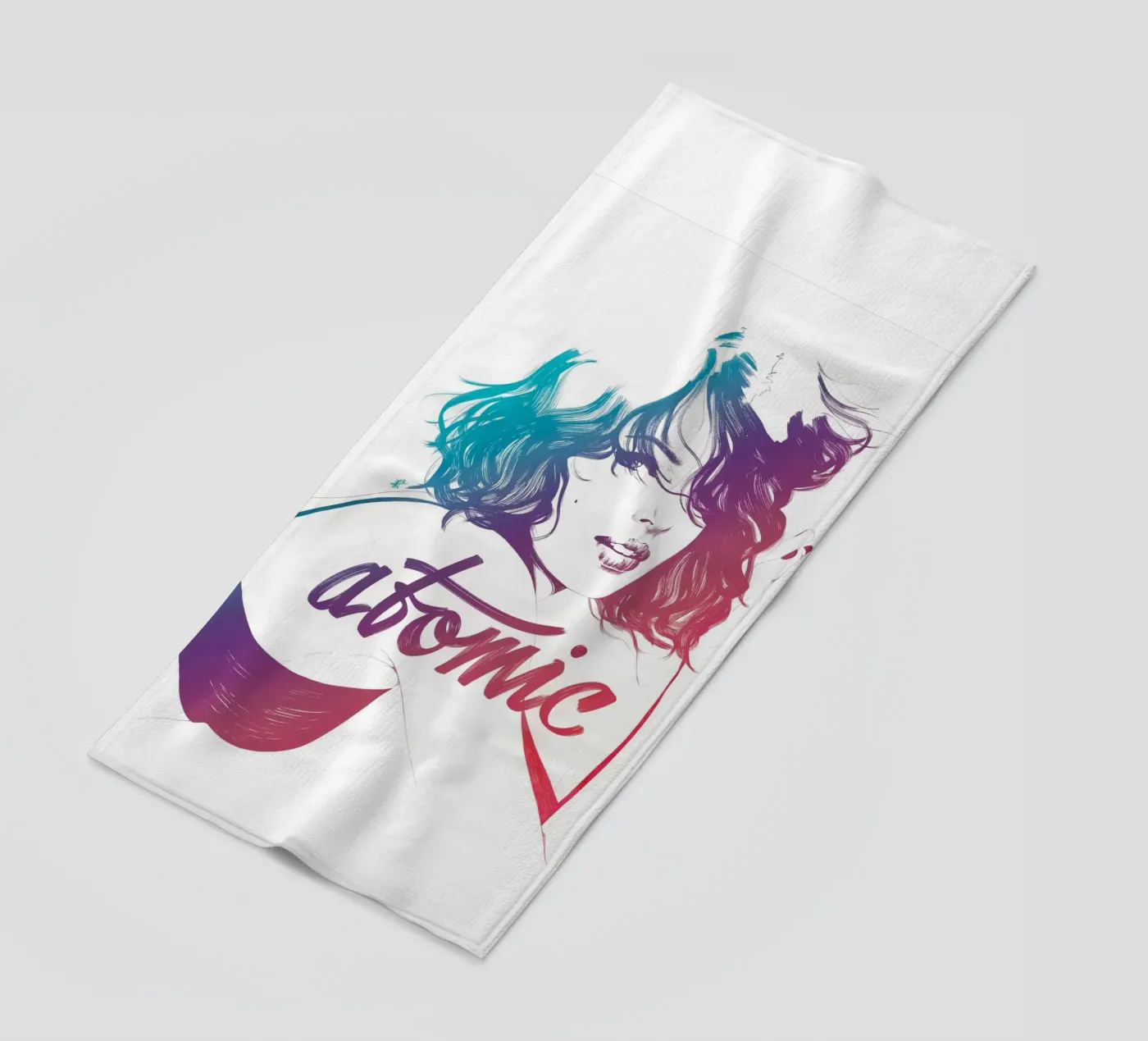 Atomic serviette de plage de Manuel Rebollo