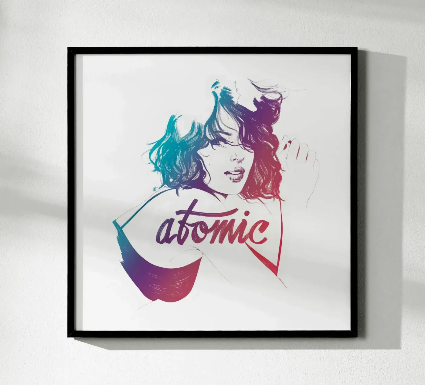 Atomic poster de Manuel Rebollo
