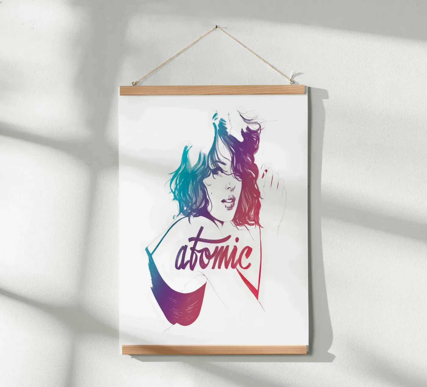 Atomic Poster von Manuel Rebollo