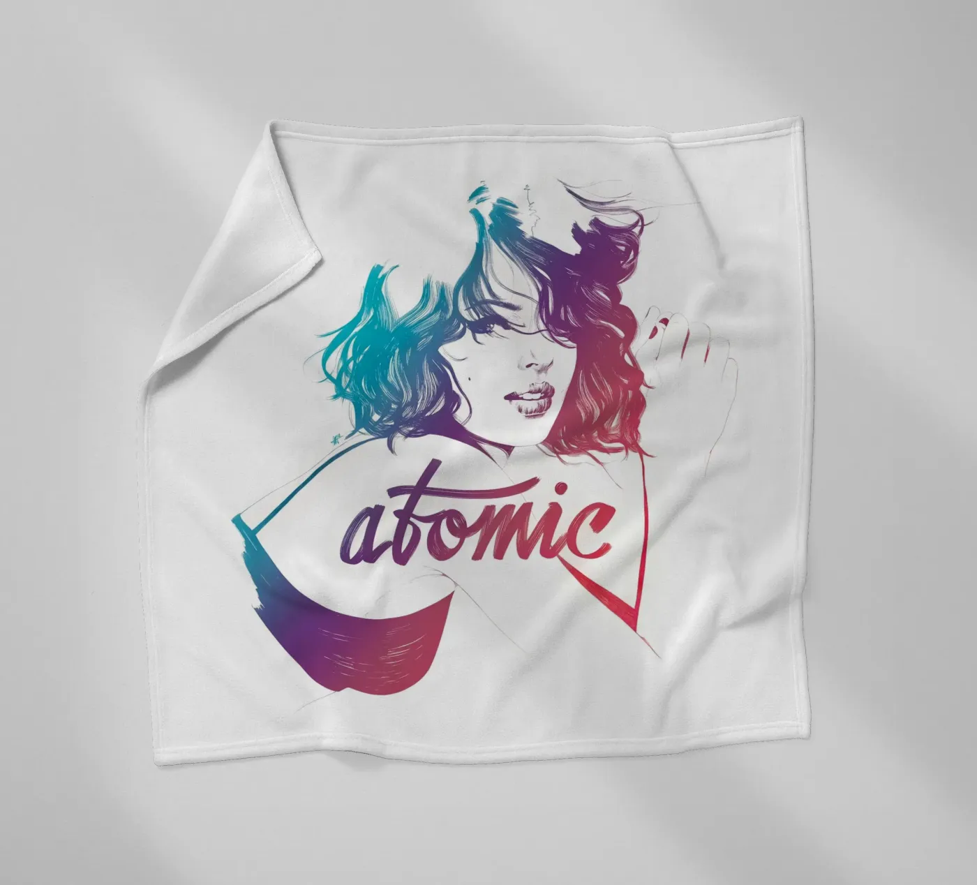 Atomic Fleecedecke von Manuel Rebollo