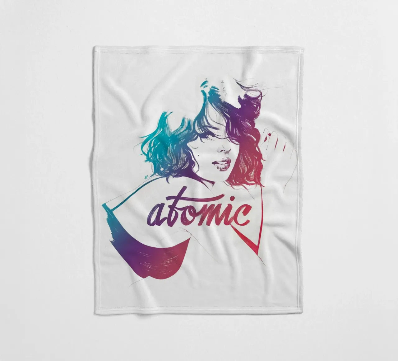 Atomic Fleecedecke von Manuel Rebollo