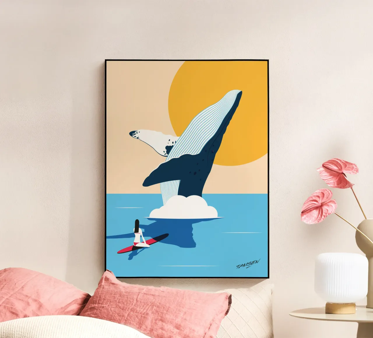 La balena plexiglass da Tamsen Design